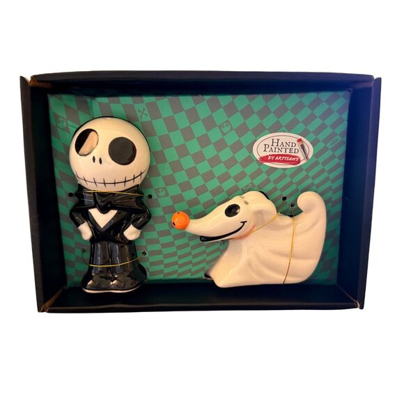 Disney’s The Nightmare Before Christmas Jack & Zero Salt Pepper Shaker Set - NIB - Picture 3 of 8